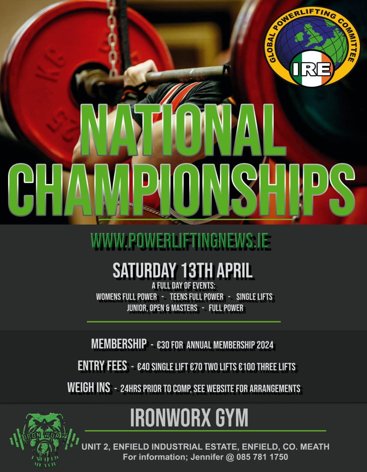 National Championships 2024 Results GPC Ireland Powerlifting