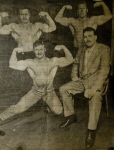 Bodybuilders At Hwercs With Gerry O'grady, Standing On Right