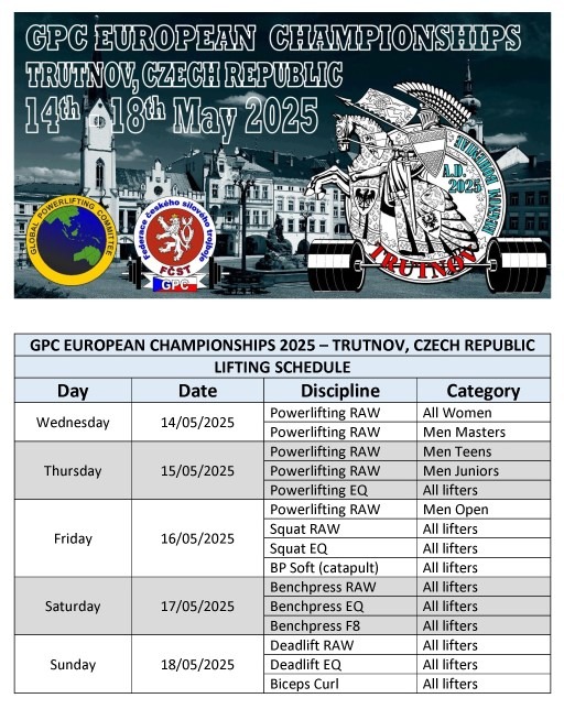 Euros Lifting Schedule